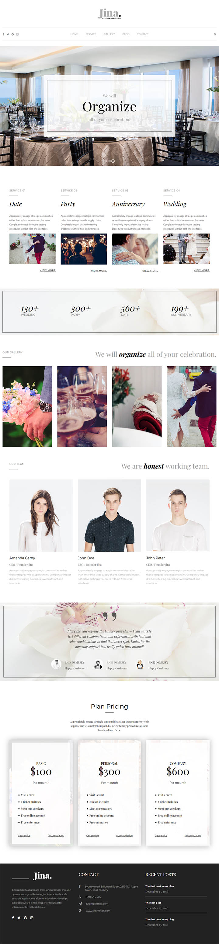 WordPress шаблон ThemeForest Jina