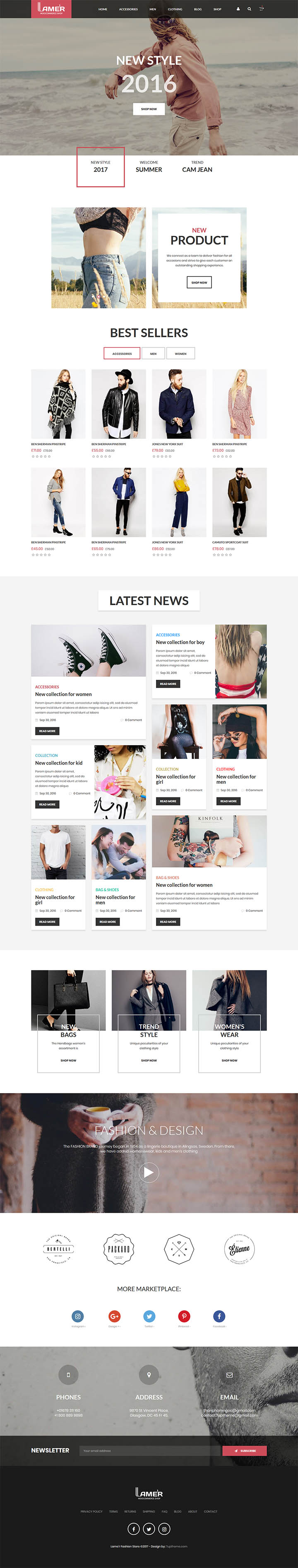 WordPress шаблон ThemeForest Lamer Fashion