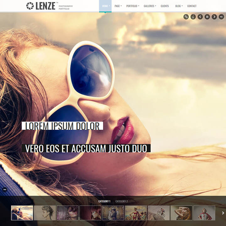 WordPress шаблон ThemeForest Lenze