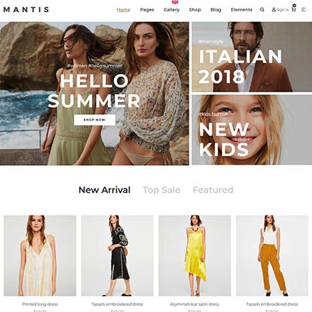 ThemeForest Mantis