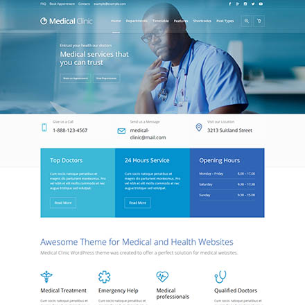 ThemeForest Medical Clinic