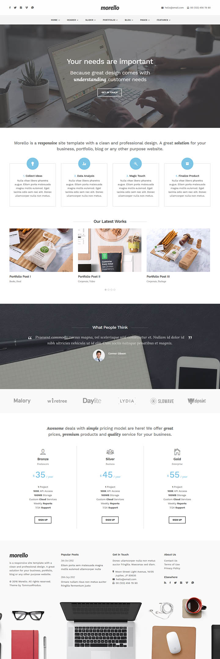 WordPress шаблон ThemeForest Morello