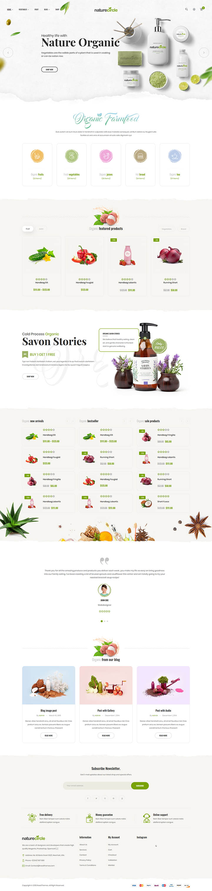 WordPress шаблон ThemeForest NatureCircle