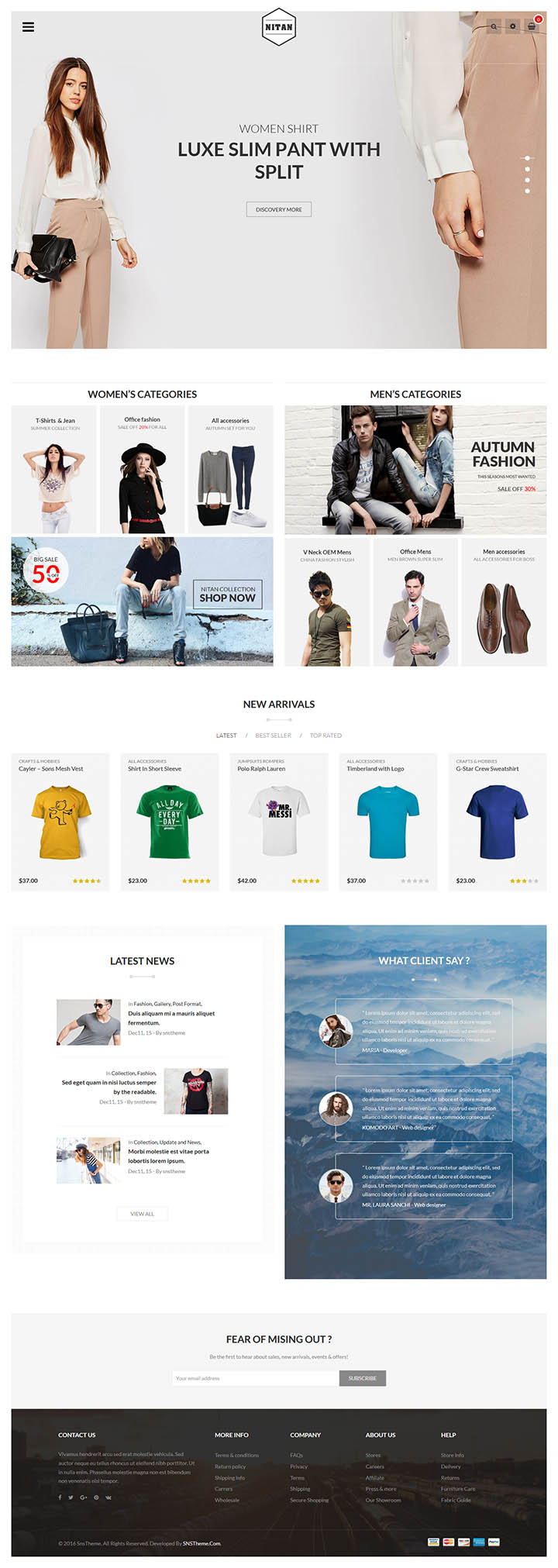 WordPress шаблон ThemeForest Nitan