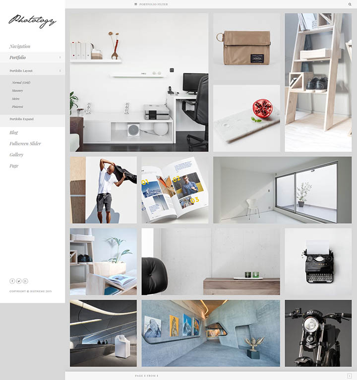 WordPress шаблон ThemeForest Photology