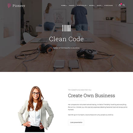 ThemeForest Pioneer