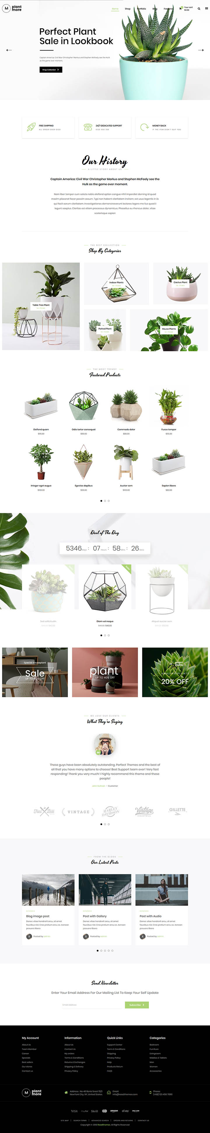 WordPress шаблон ThemeForest Plantmore