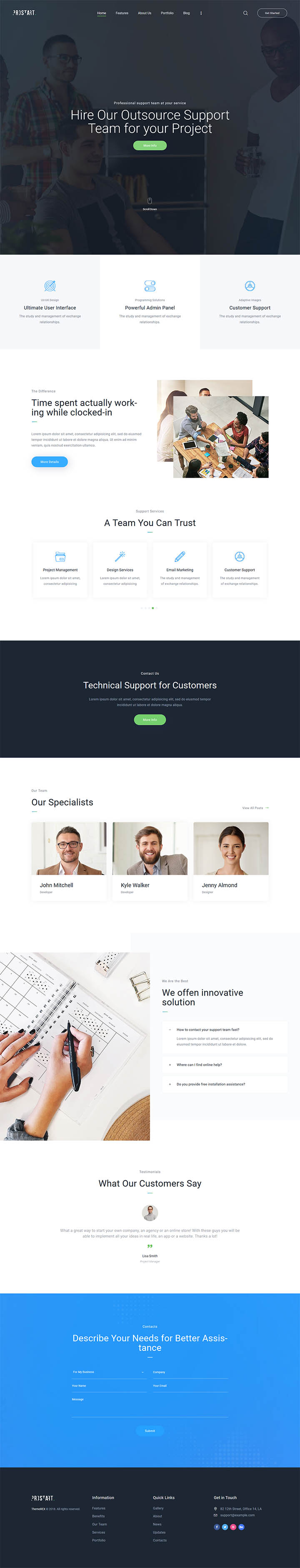 Шаблон ThemeForest Prostart WordPress шаблон ThemeForest Prostart