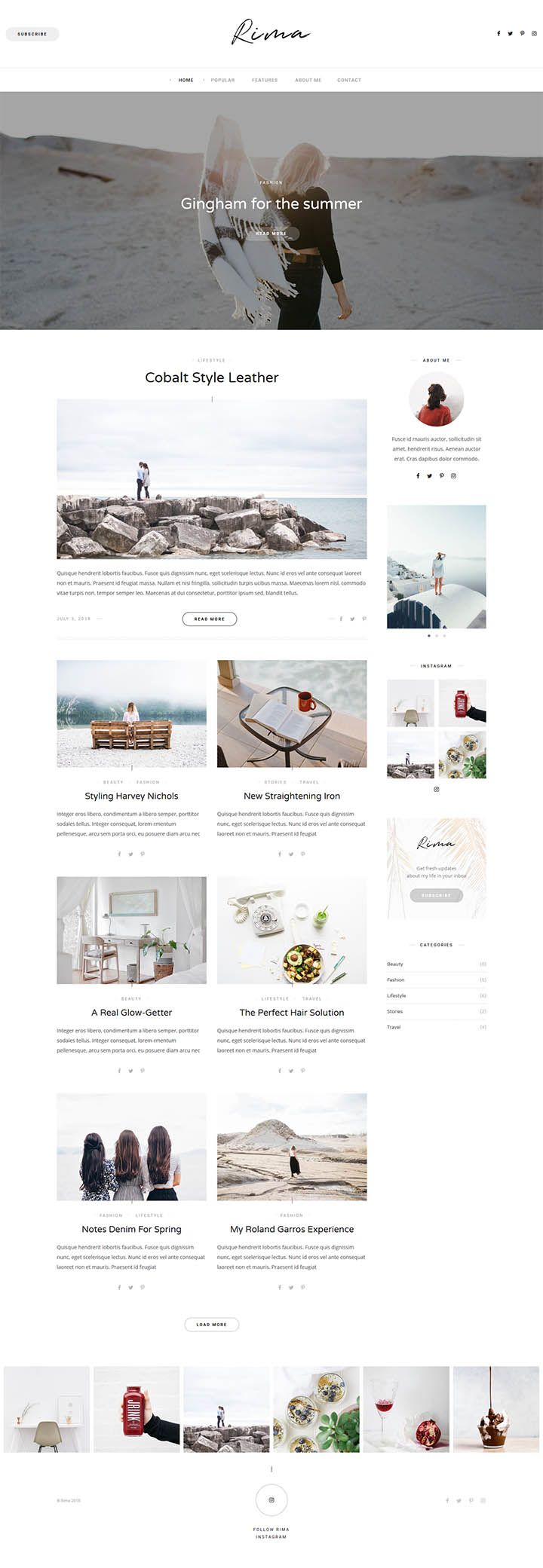 WordPress шаблон ThemeForest Rima