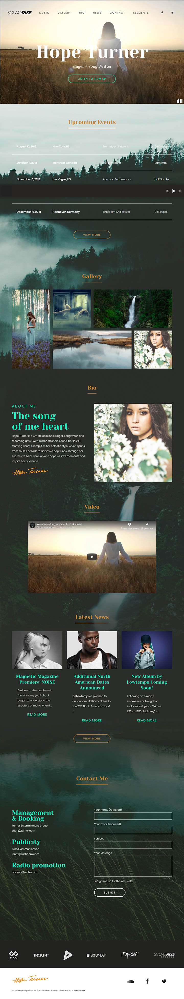 WordPress шаблон ThemeForest SoundRise