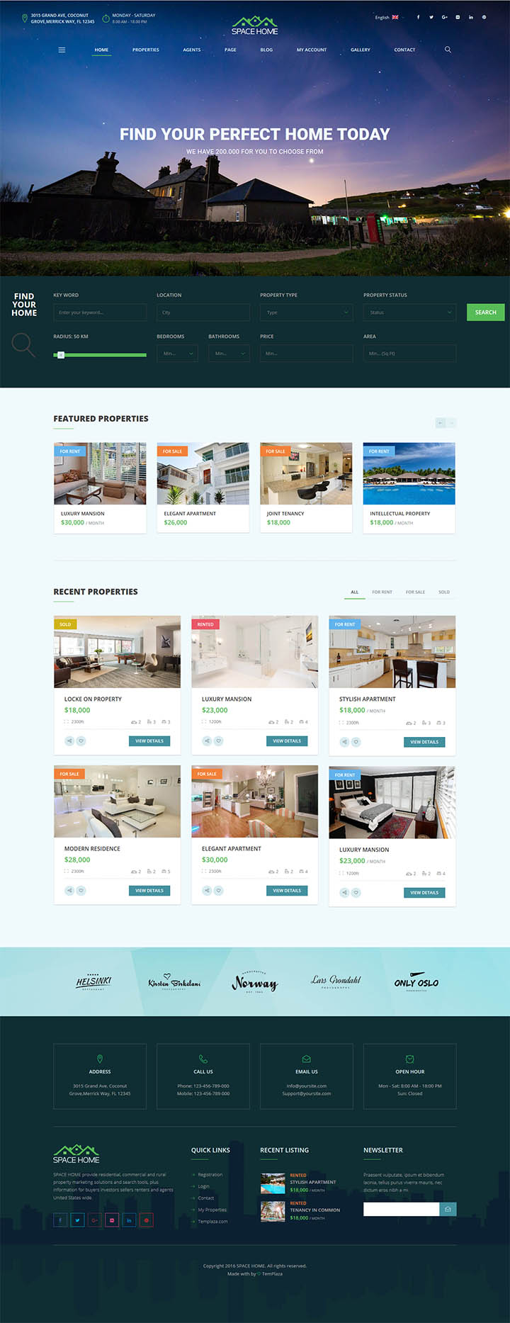 WordPress шаблон ThemeForest Space Home