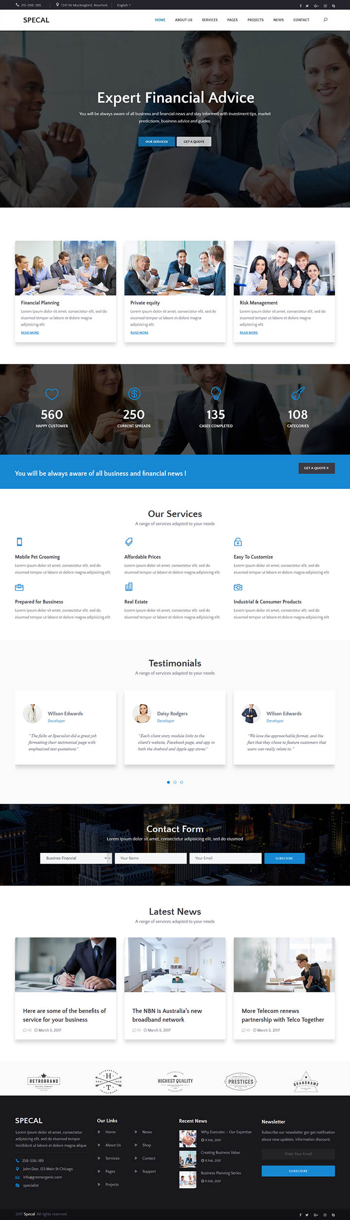 WordPress шаблон ThemeForest Specal