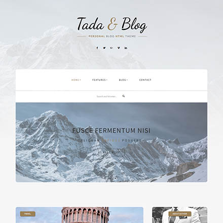 ThemeForest Tada & Blog