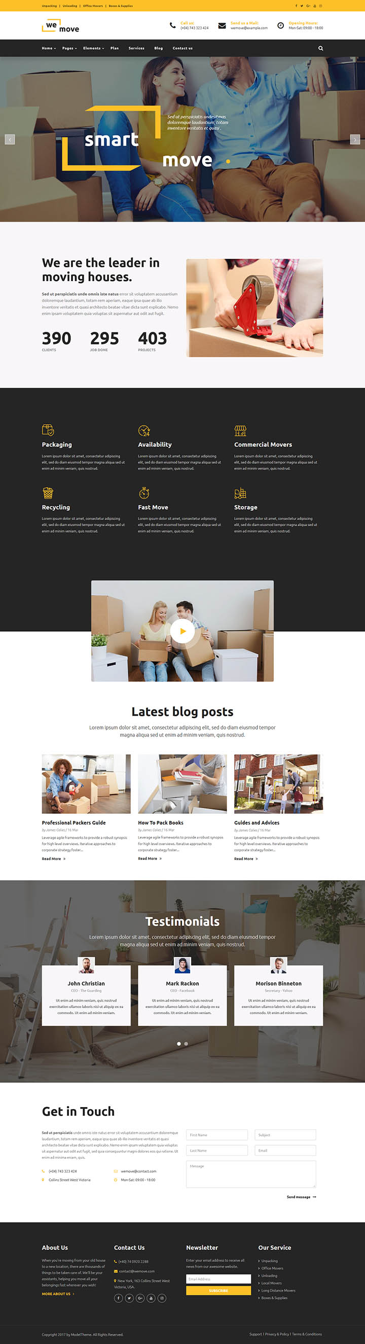 WordPress шаблон ThemeForest WeMove