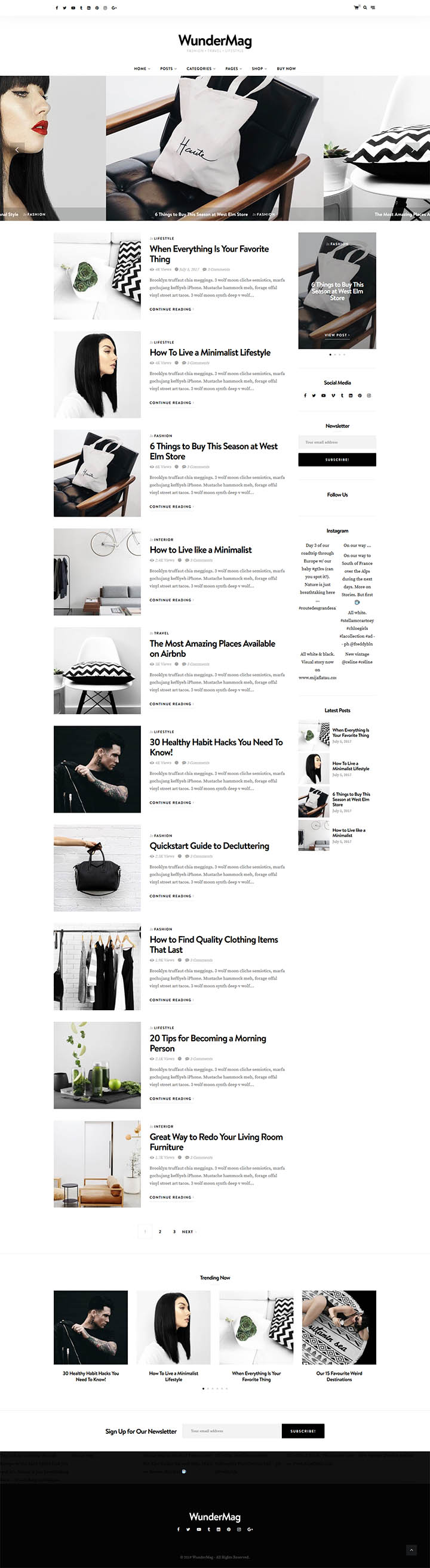 WordPress шаблон ThemeForest WunderMag