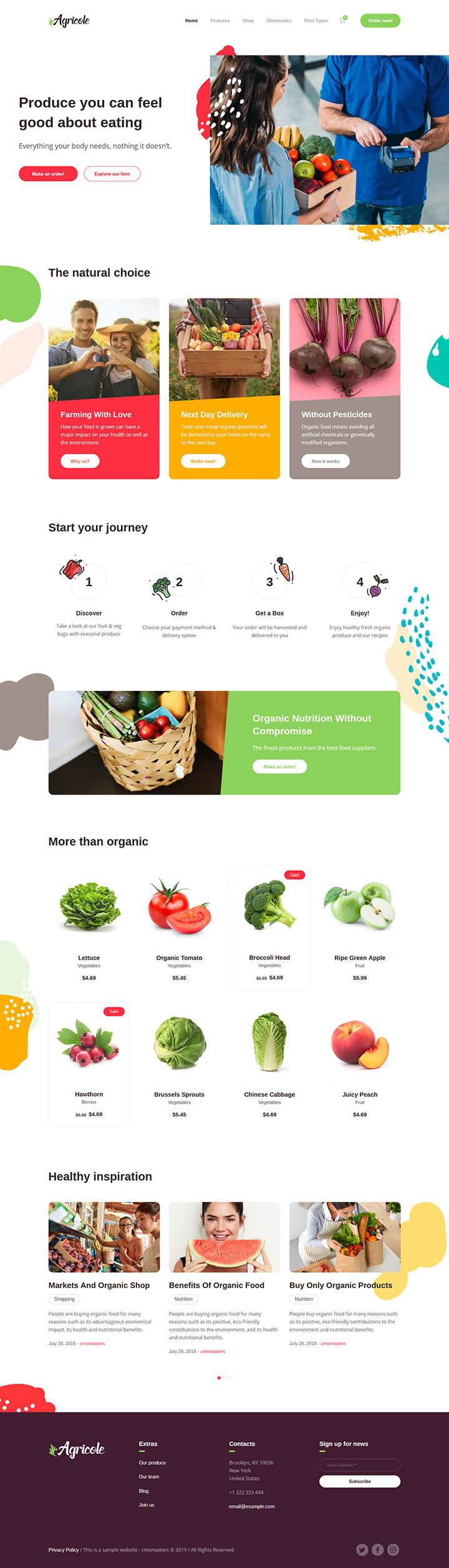 WordPress шаблон ThemeForest Agricole