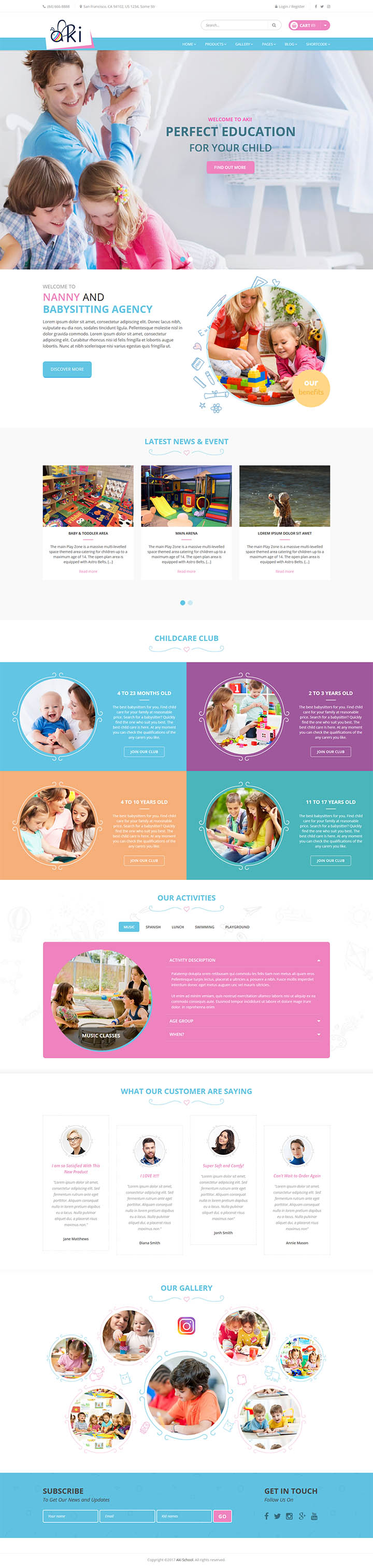 WordPress шаблон ThemeForest Aki