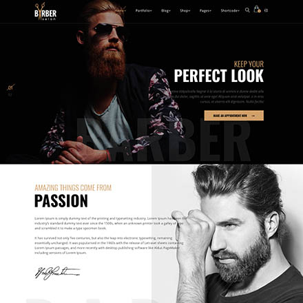 ThemeForest Barber