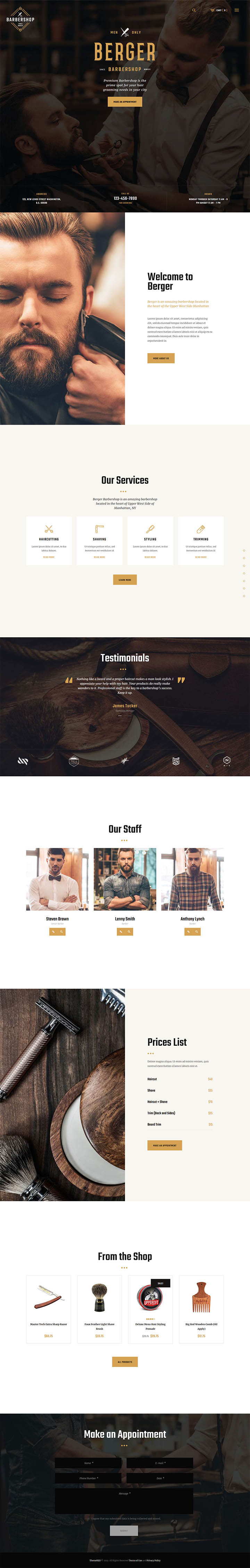 WordPress шаблон ThemeForest Berger