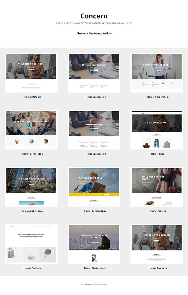 WordPress шаблон ThemeForest Concern