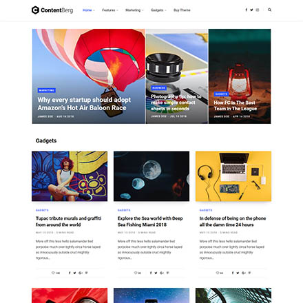 ThemeForest Contentberg Blog