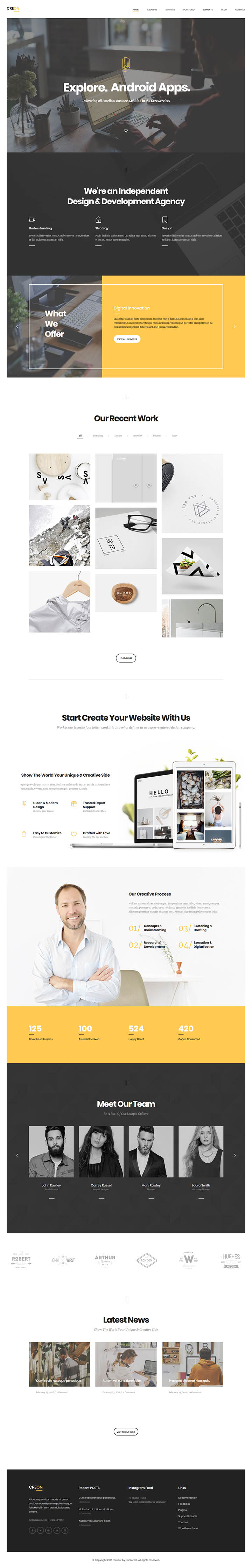 WordPress шаблон ThemeForest Creon