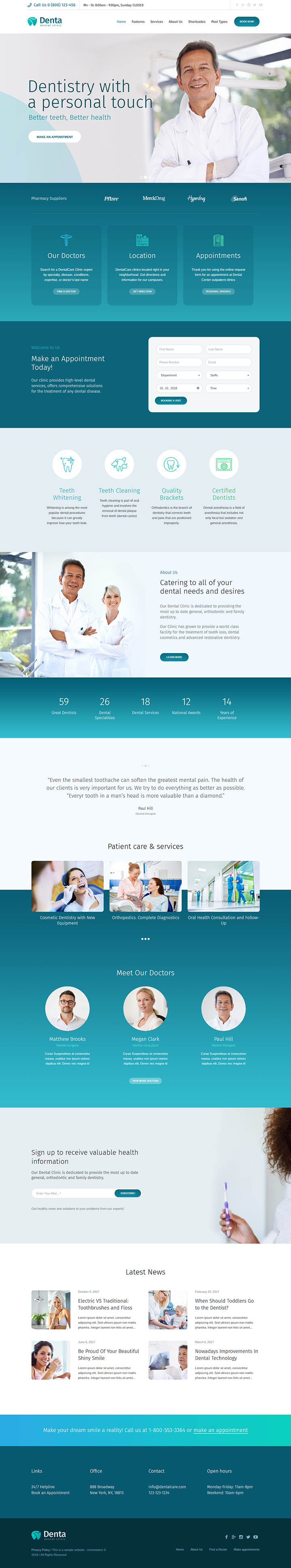 WordPress шаблон ThemeForest Denta