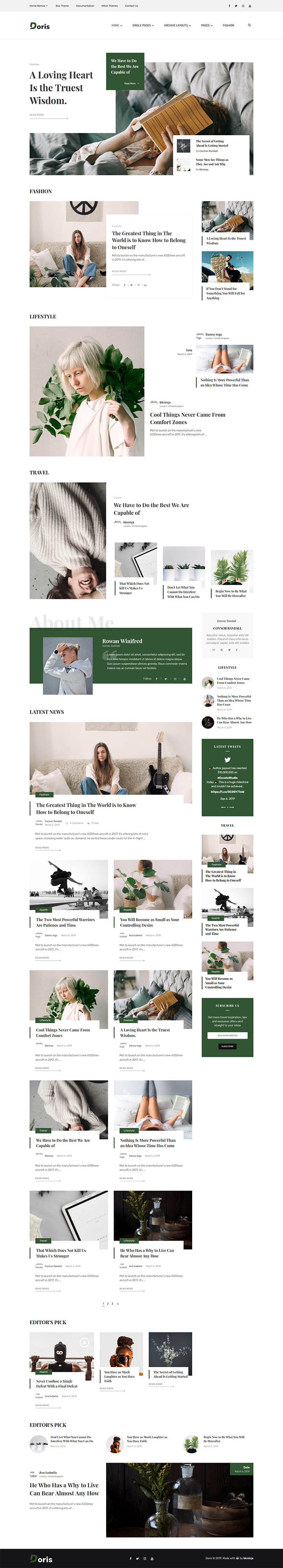 Шаблон ThemeForest Doris WordPress шаблон ThemeForest Doris