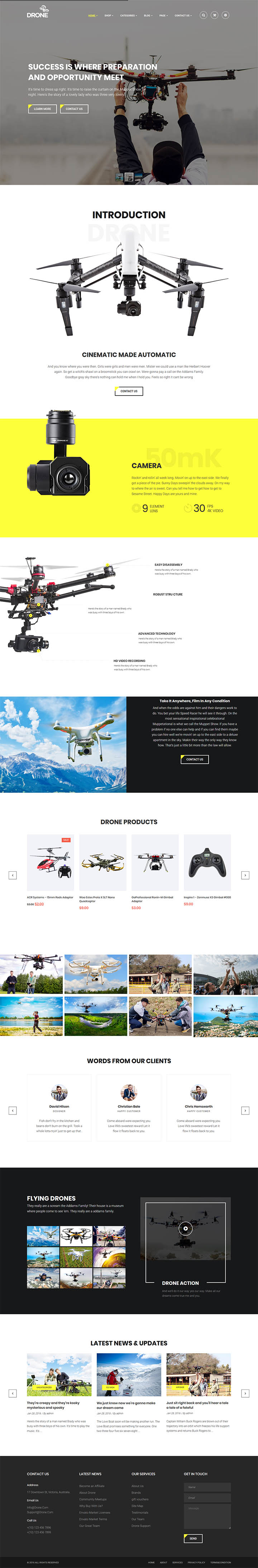 WordPress шаблон ThemeForest Drone