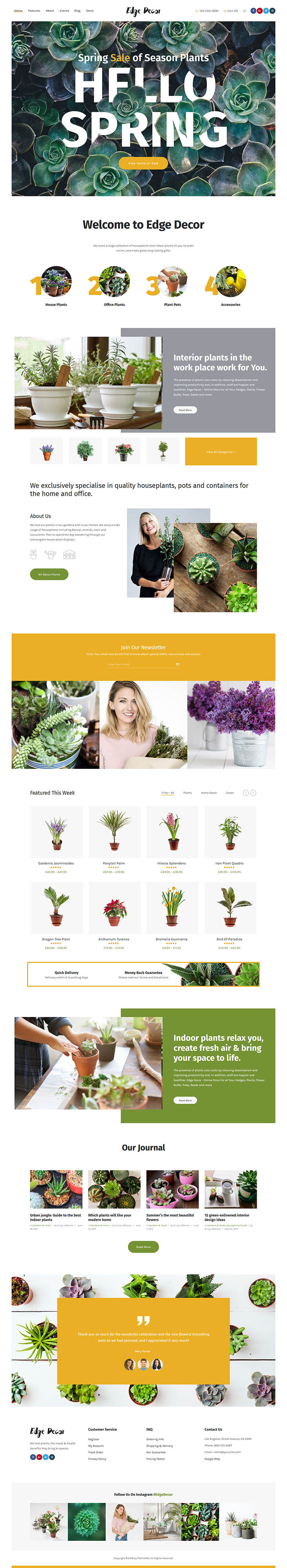 WordPress шаблон ThemeForest Edge Decor