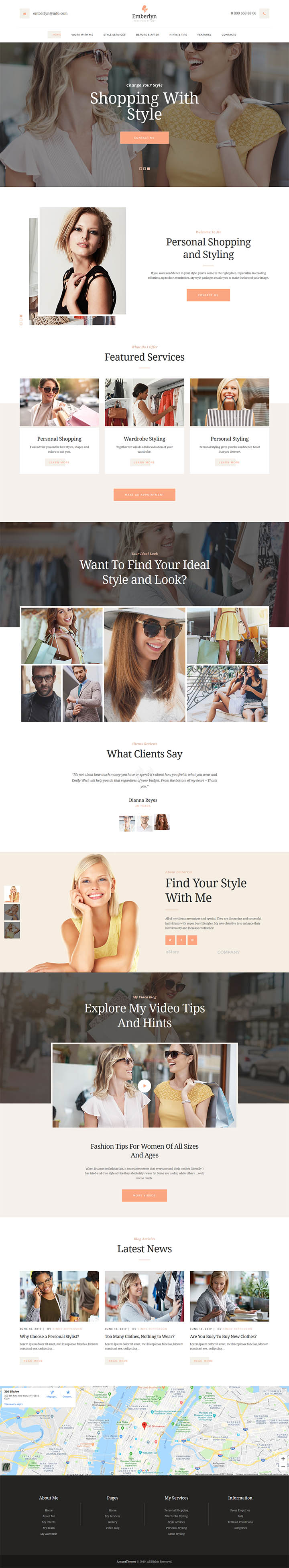 WordPress шаблон ThemeForest Emberlyn