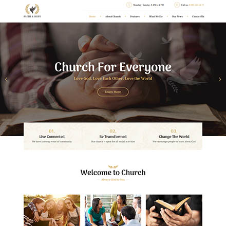 ThemeForest Faith & Hope