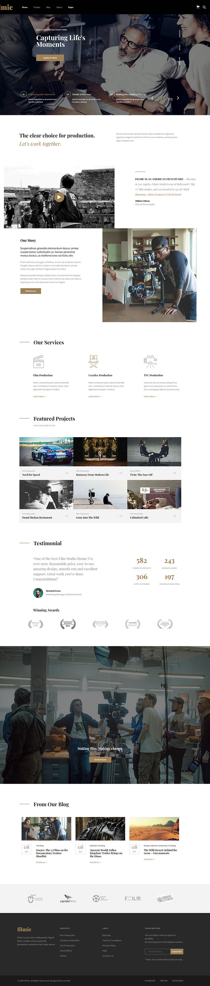 WordPress шаблон ThemeForest Filmic