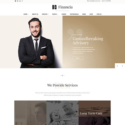 ThemeForest Financia