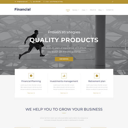 ThemeForest Financial