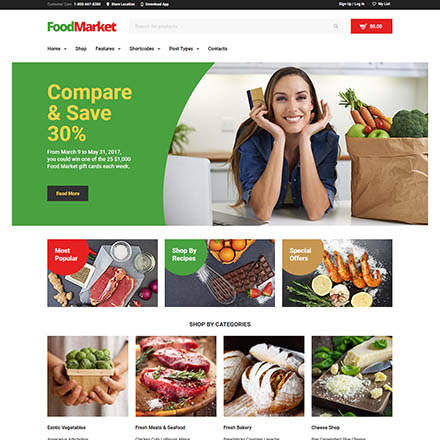 ThemeForest Food Market