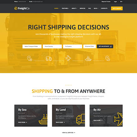 ThemeForest FreightCo