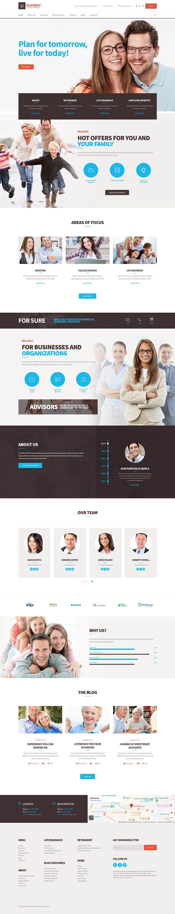 WordPress шаблон ThemeForest Gordon