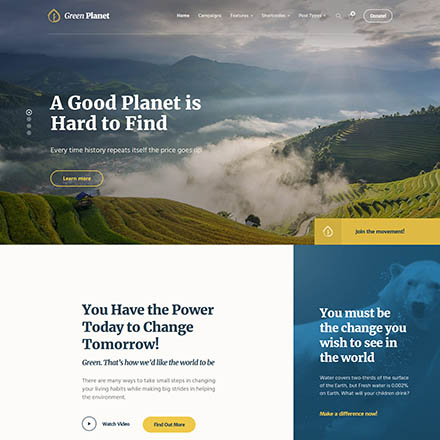 ThemeForest Green Planet