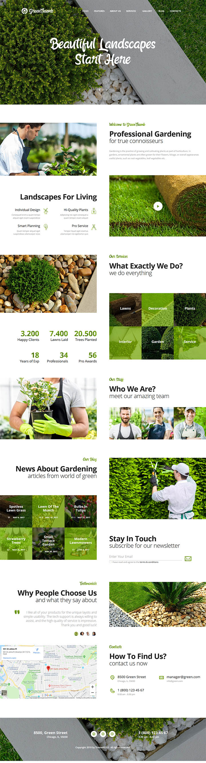 WordPress шаблон ThemeForest Green Thumb