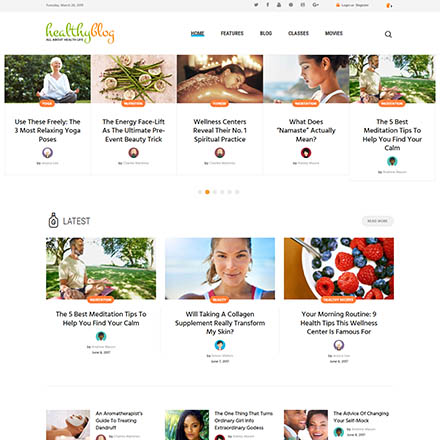 ThemeForest Healthy Living