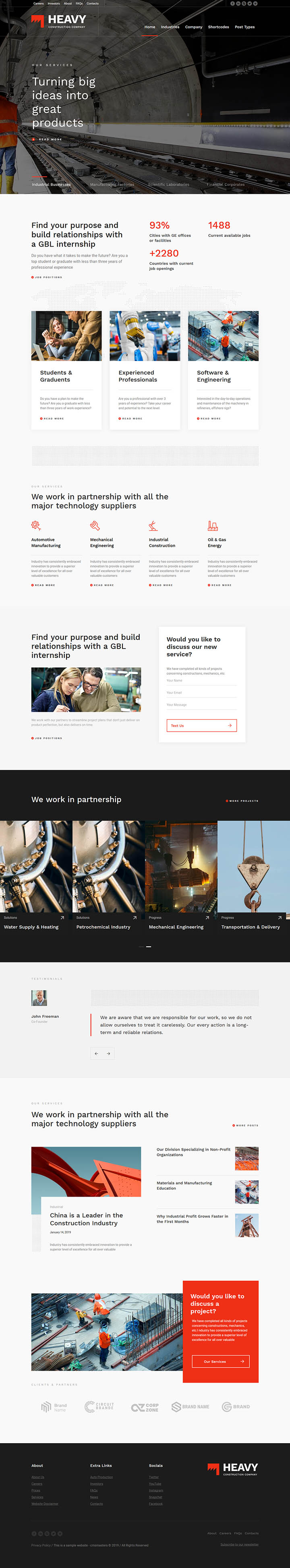 WordPress шаблон ThemeForest Heavy