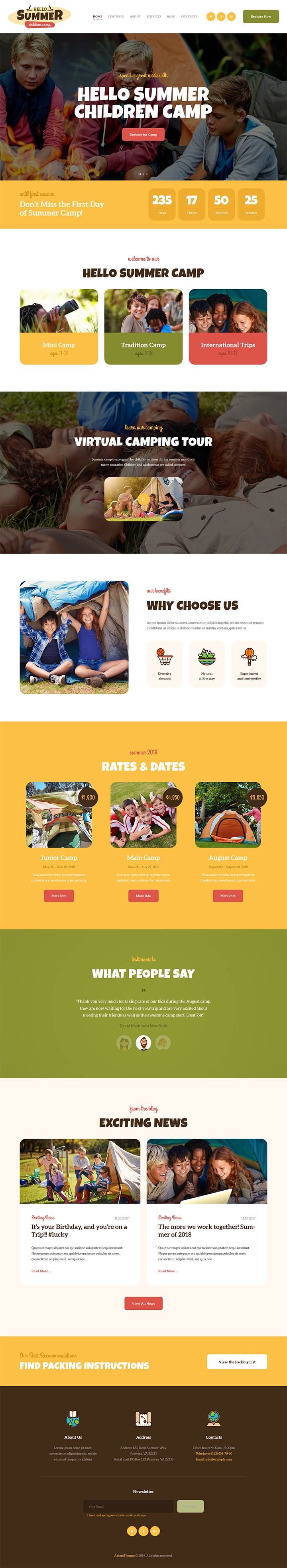 WordPress шаблон ThemeForest Hello Summer