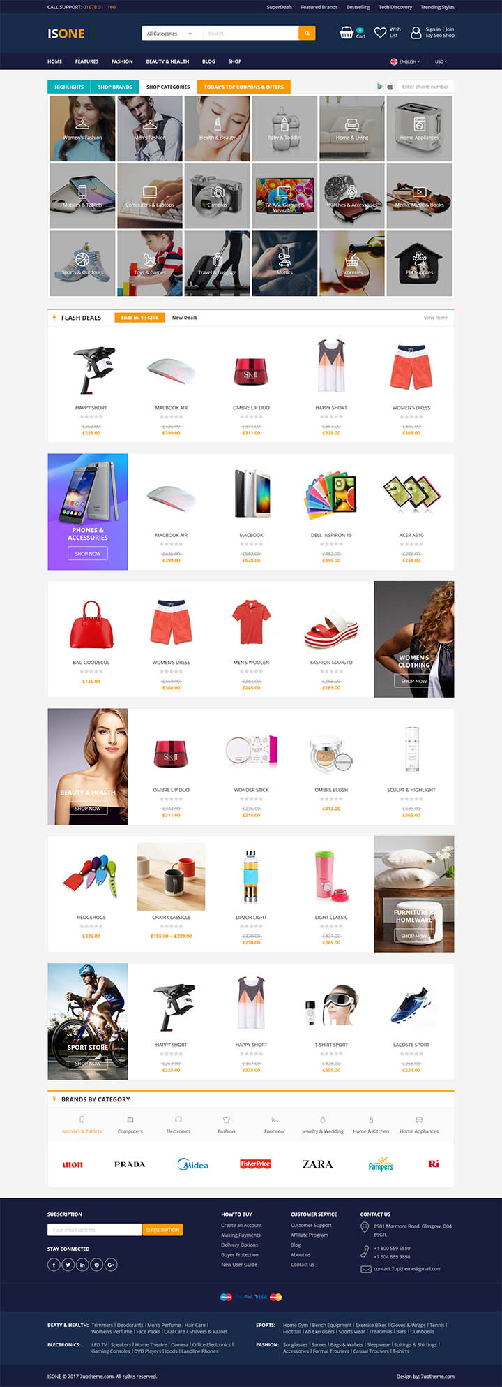 WordPress шаблон ThemeForest IsOne Store