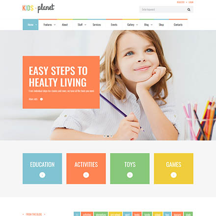 ThemeForest Kids Planet