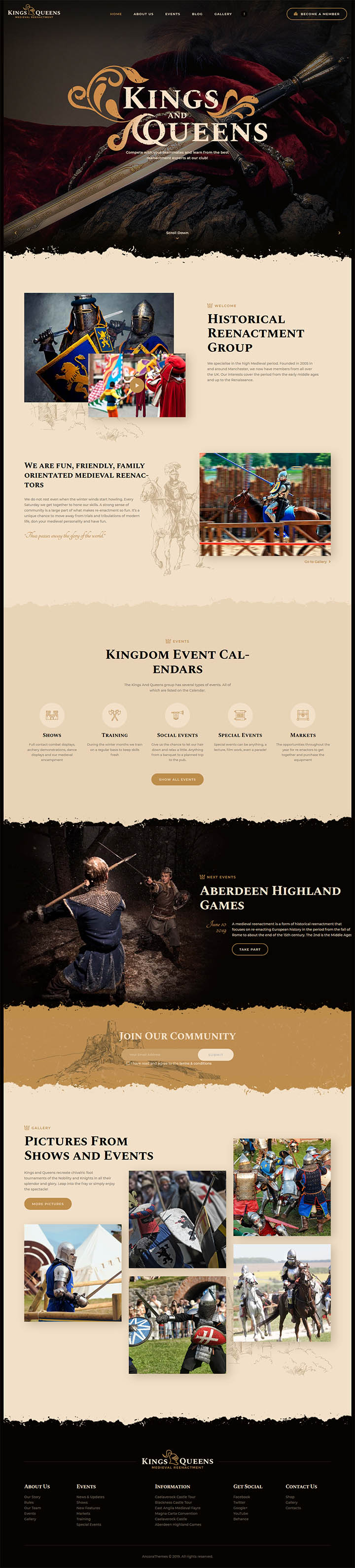 WordPress шаблон ThemeForest Kings & Queens