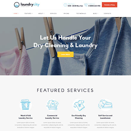 ThemeForest Laundry City