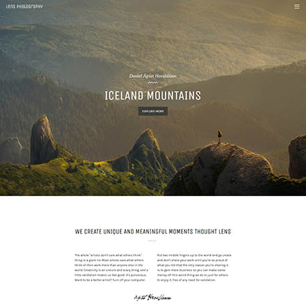 ThemeForest Lens Photography