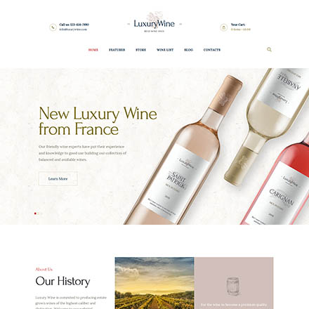 ThemeForest Luxury Wine