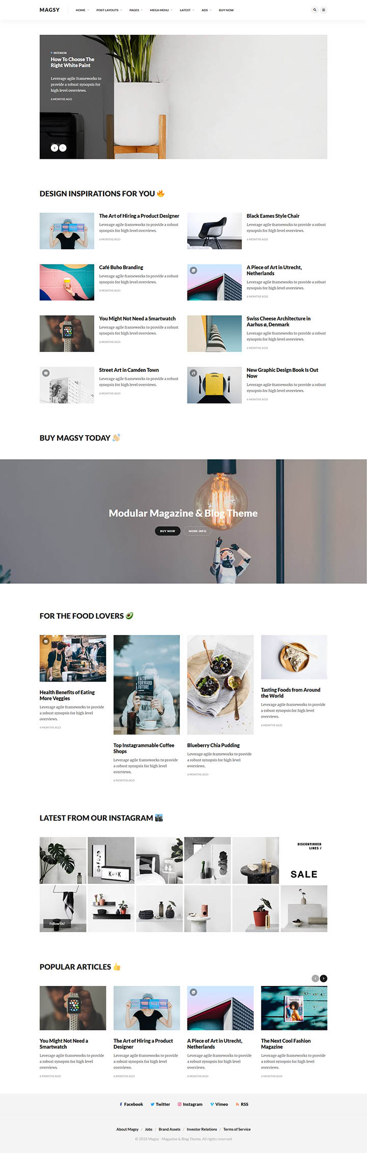 WordPress шаблон ThemeForest Magsy